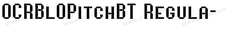 0CRBl0PitchBT Regula字体转换